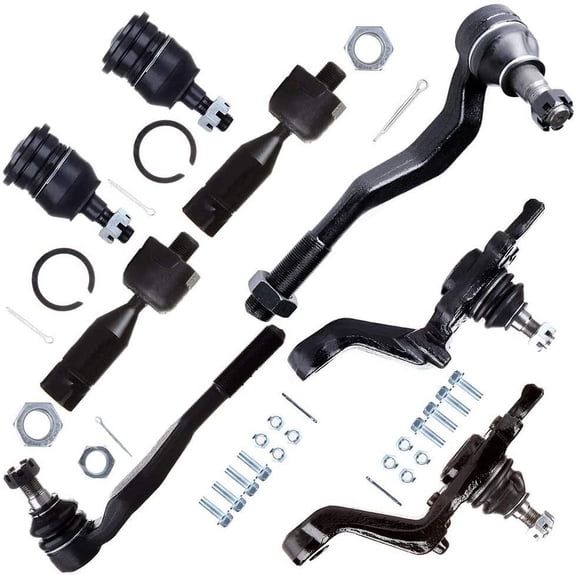 CCIYU Front Driver Passenger Side Outer Tie Rod End Lower Ball Joint Front Upper Ball Joint Inner Tie Rod End fit for 1995-2004 for Toyota Tacoma 8pcs Suspension Kit