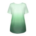 thumbnail image 6 of DailyTrove Women's Ombre V-Neck Short Sleeve T-Shirt - Gradient Casual Top, Soft for Daily Wear & Layering, 6 of 6