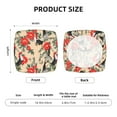 thumbnail image 6 of Lsque Roosters And Peonies Flowers Printed Square Couch Cushion Covers, Floral Sofa Cushion Covers Replacement, Stretch Couch Covers for Couch-16.9in, 6 of 9