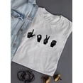 thumbnail image 3 of Sign Language Iv. T-Shirt Women -Emma Scarvey Designs, Female 5X-Large, 3 of 4