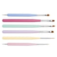 thumbnail image 2 of Guardurnaity Paquete de 6 bolígrafos para manicura, cepillo reutilizable para el cuidado de las uñas, herramientas profesionales para pintar uñas Juegos de manicura, 2 of 6