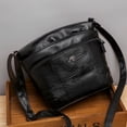 thumbnail image 4 of Soft Leather Messenger Bag Large Capacity Style Shoulder Bag for Men Women Durable Crossbody Bag, 4 of 6
