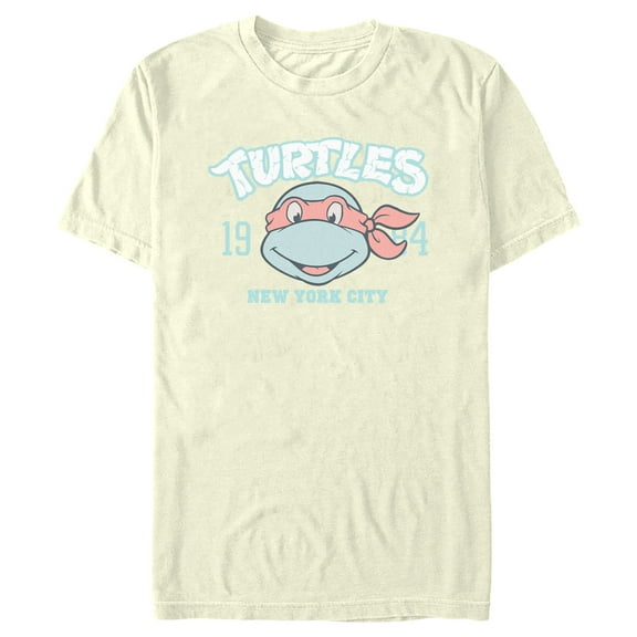Men's Teenage Mutant Ninja Turtles Michelangelo New York City 1984  Graphic Tee Beige X Large