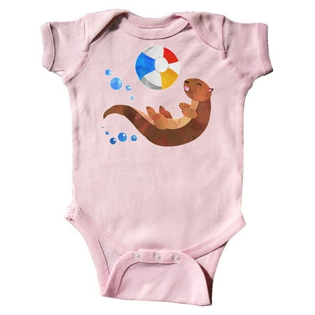 

Inktastic Cute Otter and Beachball Gift Baby Boy or Baby Girl Bodysuit