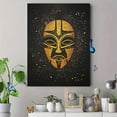thumbnail image 4 of Gold Mask Canvas Art Print， Suitable for Living Room， Bedroom， Office， Hallway， and Dining Room Decoration., 4 of 8