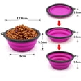 thumbnail image 4 of 2 Piezas de Cuenco Portátil para Perros Cuenco Plegable para Perros, Cuencos de Viaje para Perros y Gatos Cuencos 350ml, Púrpura y Verde, 4 of 5