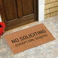 thumbnail image 5 of Hewann Doormat No Soliciting Doormat | Funny Welcome Entryway Mat | Non-Slip Carpet Rug | for Home, Office & RV | Polyester | Easy to Clean | Multicolor Doormat, 5 of 7
