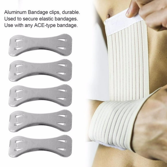 Sachet de 50 Pinces de Style Métal pour Bandages Élastiques pour Enveloppement Corporel de Type Ace