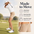 thumbnail image 6 of MASKERT Men's Golf Shorts 7"/9" Lightweight Quick Dry Stretch Dress Shorts, Water Resistant Flat Front Casual Work Shorts with 4 Pockets, 6 of 9