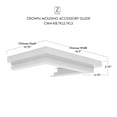 thumbnail image 6 of ZLINE Crown Molding #4 for Wall Range Hood (CM4-KB/KL2/KL3), 6 of 9