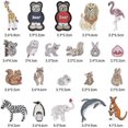 thumbnail image 2 of 21 piezas de parches de animales bordados, animales del zoológico, ropa de bricolaje, jeans, camisetas, chaquetas, mochilas, 2 of 5