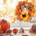 thumbnail image 3 of MesaSe Artificial Autumn Wreath 50cm Diameter Fall Theme Front Door Decor Home Hanging, 3 of 8