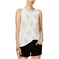 thumbnail image 1 of Junk Food Womens Cactus Tank Top, White, Juniors, Medium, 1 of 1