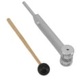 thumbnail image 2 of 256 Hz Tuning Fork Medical Healing Instrument Aluminum Alloy Hammer Repair Tool Color Silver 2 of 12