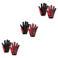thumbnail image 2 of Youkk Gants de Moto en Polyester Restez au Chaud et au Sec avec Ces Gants à Doigts Complets pour les Balades d'Hiver Gants d'Hiver Rouges 3ensemble, 2 of 6