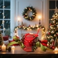 thumbnail image 1 of Uklsqma Sac Cadeau de Noël en Velours Pomme / Sac en Tissu Rouge Vin avec Poignée Robuste / Sac à Bonbons Réutilisable Petit Emballage Cadeau / Pochette de Rangement Décoration Veille de Noël, 1 of 6