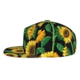 thumbnail image 3 of Haiem Sunflower 1 Classic Snapback Cap Flat Bill Hat Baseball Cap Adjustable Size Cotton Dad Hat, 3 of 9