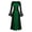 Green, variant on Retro Dress Short Sleeve Round Neck Dress Women Mesh Bell Sleeve Dress For Women Casual Dresses For Women Gothic Retro Dark Long Dress Hot Pink