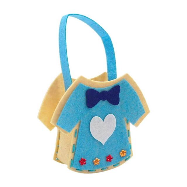 GUOOL DIY Sewing Kit Activity Toy Cartoon Felt Handbag Material Lightweight Bag Making Clothes