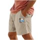 thumbnail image 1 of Pantalones Cortos para Hombre Cintura Elástica con Bolsillos Color Sólido Casual Cordón Suelto Pantalones Cortos de Ejercicio, 1 of 4