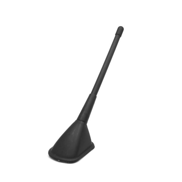 15cm Antena Decorativa Coche de Plástico Negro Base Auto Adhesiva