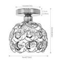 Semi Flush Mount Ceiling Light, Mini Chandelier Crystal Ceiling Lamp