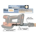 thumbnail image 2 of Sander Vacuum Hose Adapter for BLACK+DECKER Cordlesss Mouse Detail Sander BDCMS20C BDCMS20B Dust Collector Reducer by 1058Designs (1-1/4"), 2 of 3