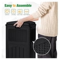 thumbnail image 2 of 30 Gallon Trash Can, Resin Outdoor Garbage Can with Lid, Waterproof Hideaway Patio Waste Bins for Outside Use (Black), 2 of 7