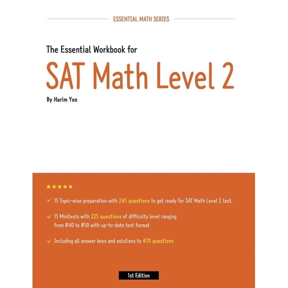 The Essential Workbook for SAT Math Level 2, (Paperback)