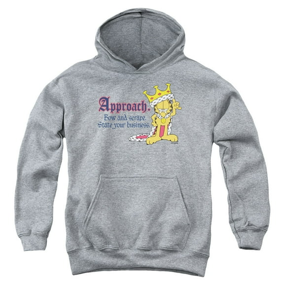 Garfield - State Your Business - Youth Hooded Sweatshirt - Medium