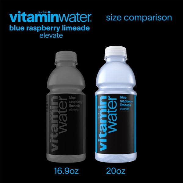 vitaminwater elevate Blue Raspberry Limeade Nutrient Enhanced Water Beverage, Naturally Flavored, 4 Count