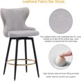 Counter Height Bar Stools Bar Stools with Back and Nailhead Linen