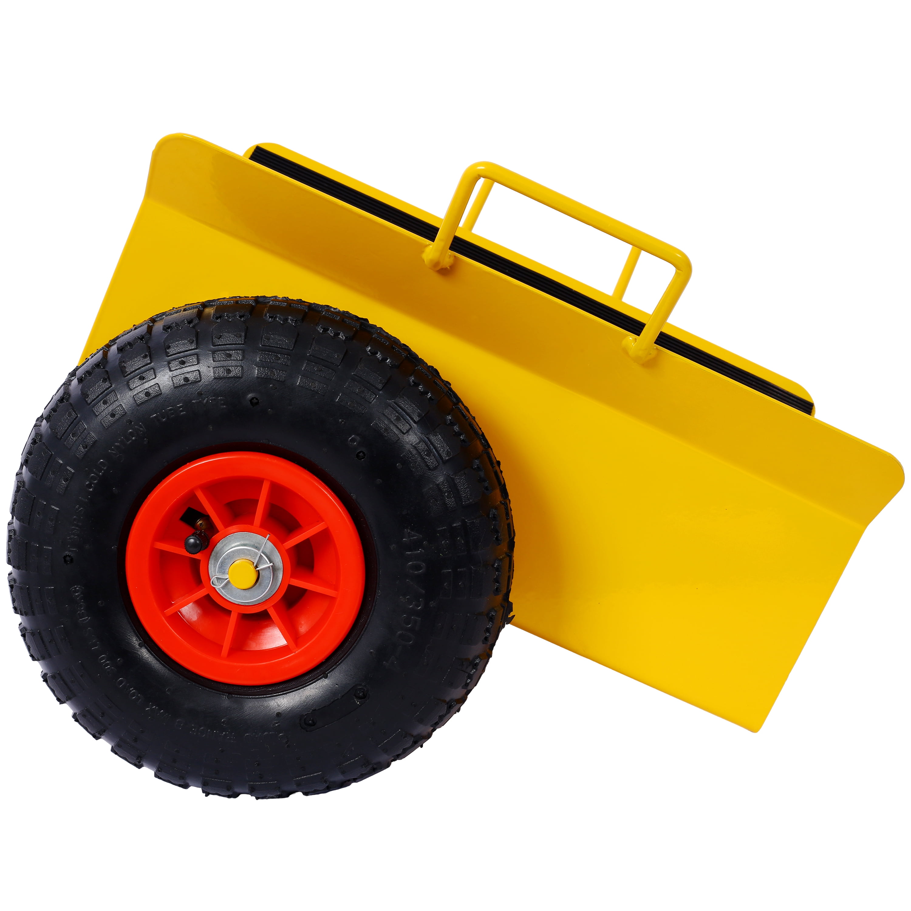 Heavy Duty Drywall Dolly Cart with 10" Pneumatic Tires, 600 LB Capacity Panel Dolly for Moving Sheetrock, Appliances, Doors, & Materials - All Terrain Hand Truck for Construction & Remodeling