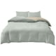 thumbnail image 2 of Set de ropa de cama tamaño queen, tela lavada de poliéster | Juego de edredón suave de 4 piezas | Funda de colcha moderna transpirable de doble cara, sábanas, fundas de almohada | Cuidado fácil, 2 of 6