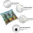 thumbnail image 4 of BANET Summer Sea Beach Square Throw Pillow Covers , Funny Fruit Decorative Couch Pillows Protector Case with Hidden Zipper, Print Throws Cushion Cover for Bed Sofa 12x12in, 4 of 5