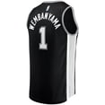 thumbnail image 3 of Men's Fanatics Victor Wembanyama Black San Antonio Spurs  Fast Break Replica Jersey - Icon Edition, 3 of 3