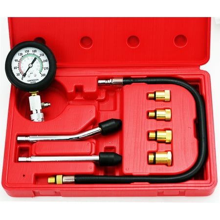 - 8 Pc Spark Plug Cylinder Compression Tester Test Kit Professional Gas Engine Set