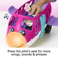 thumbnail image 6 of Little People Barbie Toy Airplane with Lights Music and 3 Figures, Little Dream Plane, Toddler Toys, 6 of 8