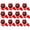 Red, variant on Stcellnmex 12 Pcs Black Digital Stopwatch Timer Plastic Whistle Waterproof Multi Function Electronic Fitness Alarm With Lanyard