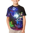 thumbnail image 2 of Luigi's Mansion Unisex T-Shirt for Boys Girls Short Sleeve Sports Top Breathable Blouse 3D Prints Tee Shirts Casual Children Clothing 160CM, 2 of 8