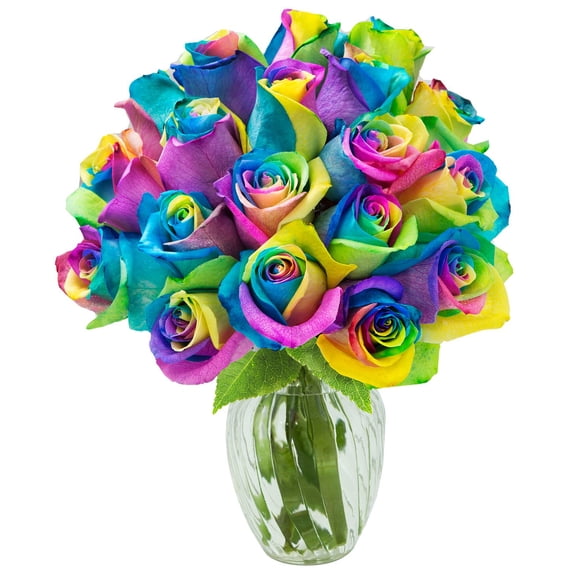 KaBloom : 18 Rainbow Roses Next-Day Delivery, Gift for Every Occasion.