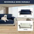thumbnail image 6 of SHANNA 1/2/3 Seater Quilted Sofa Couch Cover Pad Water Resistant Slipcover Furniture Protector Pet Mat for Kids Dogs Pets（Navy Blue）, 6 of 11