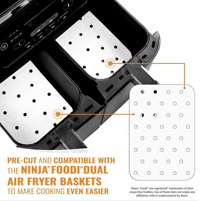 Air Fryer Liners for Ninja Dual Air Fryer ROTDAM 100PCS Disposable Air Fryer  Parchment Paper Liners Food Grade Parchment Oil/Water Proof Air Fryer  Accessories - Yahoo Shopping