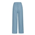 thumbnail image 4 of qolati Cargo Sweatpants for Women Casual Striped Print Drawstring Elastic Waist Lounge Trousers Baggy Athletic Loose Workout Wide Legs Pants, 4 of 6