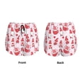 thumbnail image 5 of Lsque Valentine Gnomes Printed Women's Running Shorts with Liner Pockets,Elastic Quick Dry Workout Athletic Gym Yoga Shorts,Womens High Waist Shorts-, 5 of 9