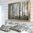 thumbnail image 1 of Designart Dark Morning in Forest Panorama FLOAT FRAME WALL ART, 1 of 3