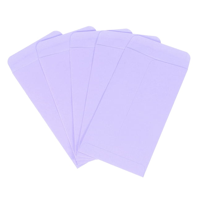 50 Pcs Sobres de Invitación, Sobres de Tarjeta de 3.5 x 6.5 Pulgadas para Tarjetas de Felicitación, Invitaciones de Boda, (Púrpura)