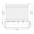 thumbnail image 5 of ALEKO FENCEROME8X6 DIY Steel Iron Wrought High Quality Ornamental Fence Rome Style 8 x 6 Feet, 5 of 9