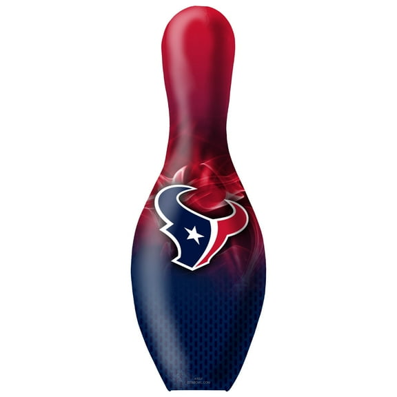 Houston Texans NFL On Fire Bowling Pin