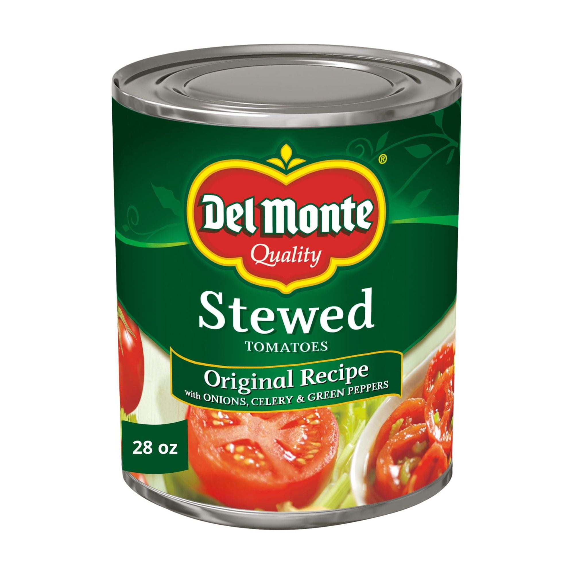 (2 pack) Del Monte Original Recipe Stewed Tomatoes With Onions, Celery & Green Peppers, 28 Oz